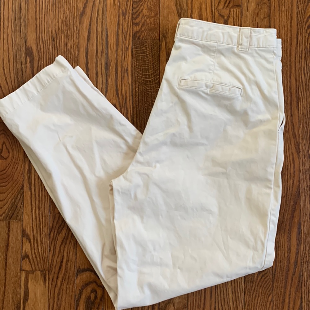 GAP | High-waisted “Straight Up” Khakis in Birch Beige | Sz 12 Tall